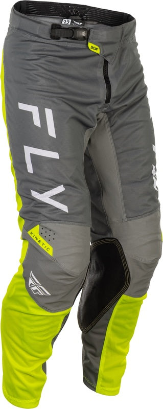 Fly Racing Kinetic Mesh Pants - Gray/Yellow 379-32434