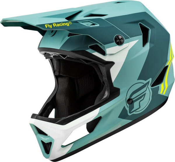 Fly Racing Rayce Bicycle Helmet-Matte Blue Stone/Hi-Vis 73-3610XS