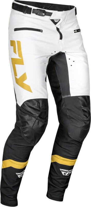 Fly Racing Rayce Bicycle Pants - White/Black/Gold 378-06528