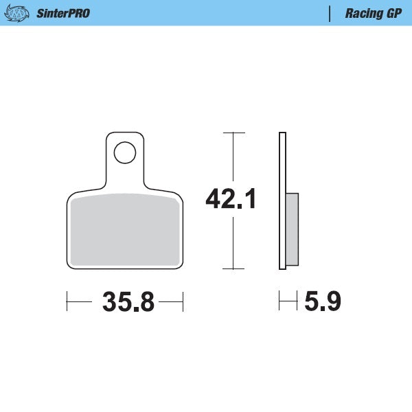 Moto-Master Brake Pad Racing GP 099412