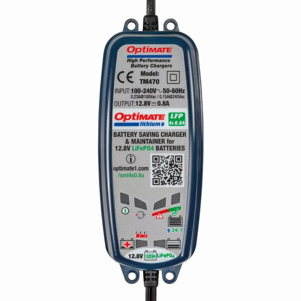 Tecmate Charger Opt Lithium 0.8a TM470
