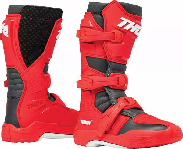 Thor Boot Yth Blitz XR RD/CH 3 3411-0754