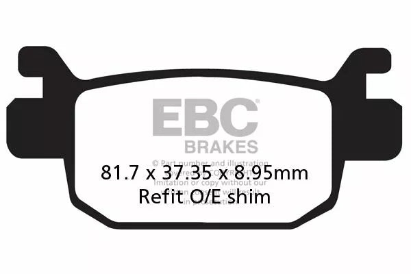 EBC спирачна накладка въглероден скутер SFAC415