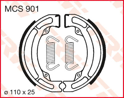 TRW спирачни обувки TRW MCS901 MCS901