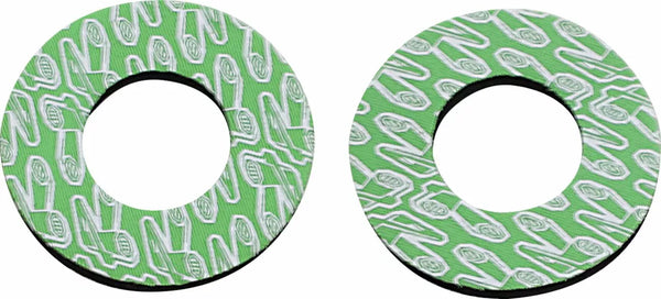 Renthal Grip Donutz WHT/GRN G203