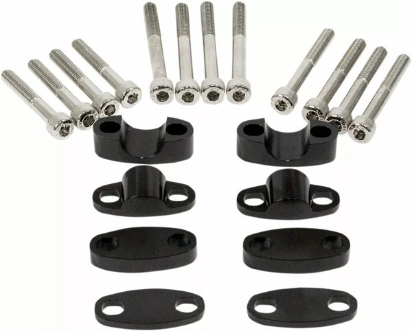 Emgo Riser Kit Handerbar 7/8 Black 23-09371