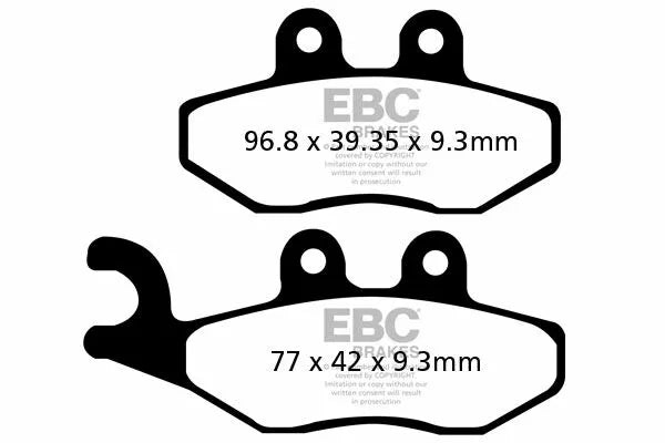EBC спирачна накладка въглероден скутер SFAC353