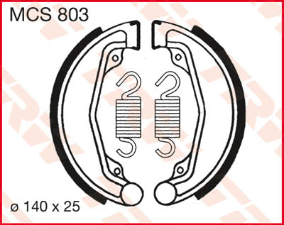 TRW спирачни обувки TRW MCS803 MCS803