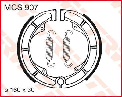 TRW спирачни обувки TRW MCS907 MCS907