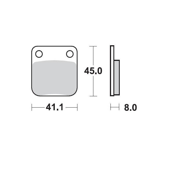 Moto-Master Brake Pad Racing 090011