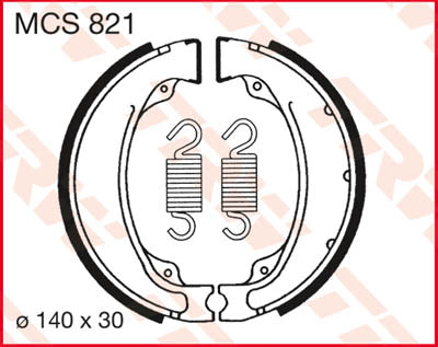 TRW спирачни обувки TRW MCS821 MCS821