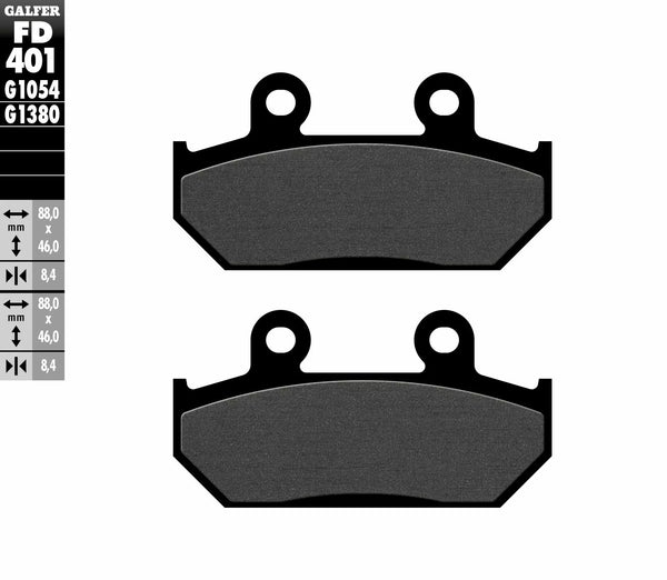 Galfer Brake Pad Semi Metal FD401G1054