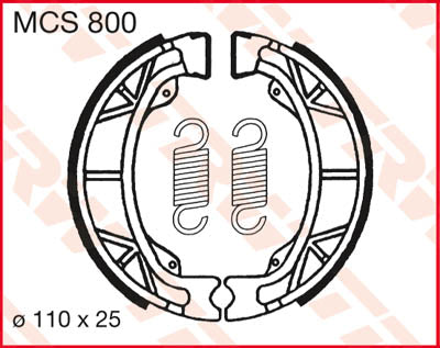 TRW спирачни обувки TRW MCS800 MCS800