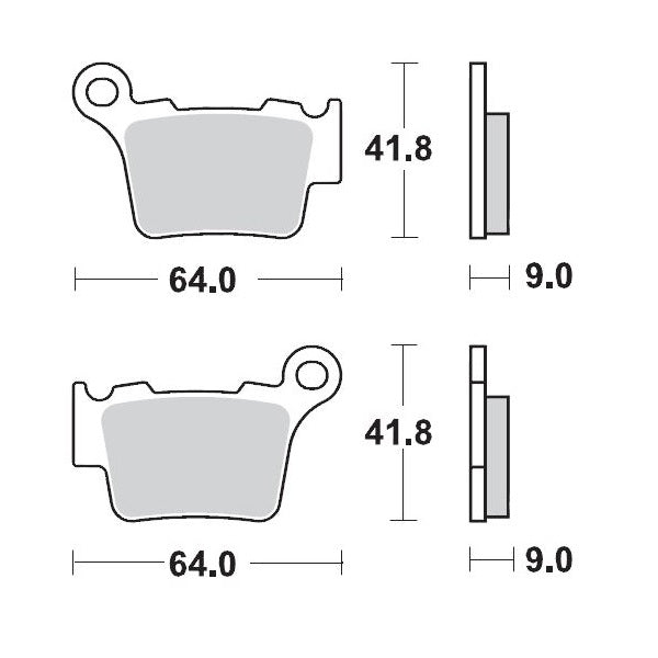 Moto-Master Brake Pad Racing 094111