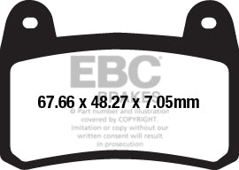 EBC спирачна накладка Sintered HH FA658HH