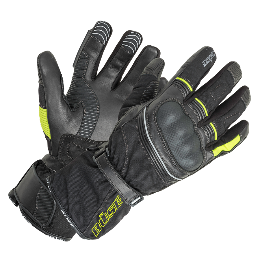 Büse MC GLOVES WATERPROOF TourSport Black /Frip