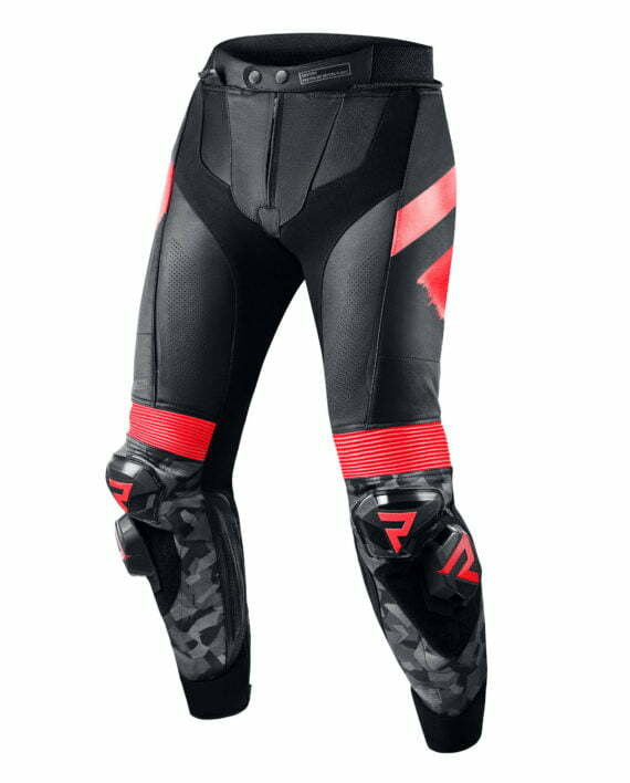 Rebelhorn Mc-Leather Pants Rebel Black /Red