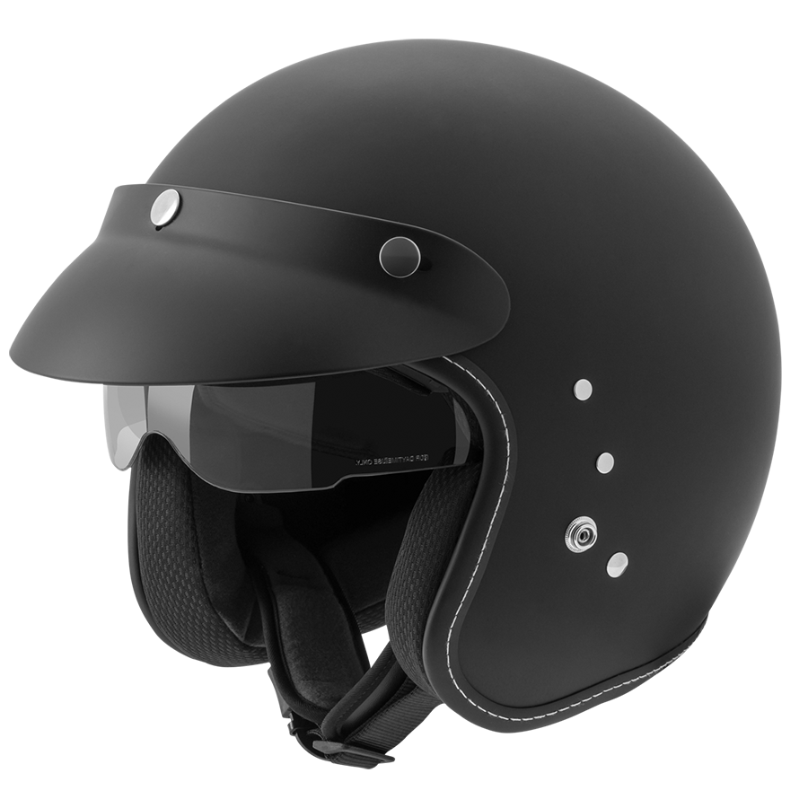 Rocc Open MC HELMET Classic Pro Matt Black