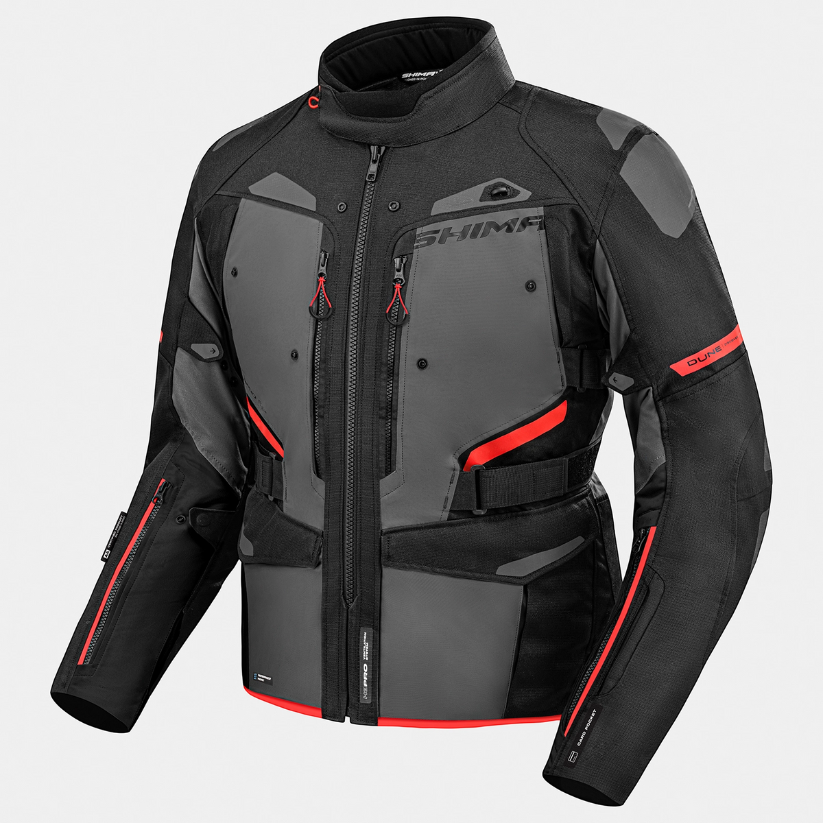 Shima textile mc-jacket dune черно /сиво