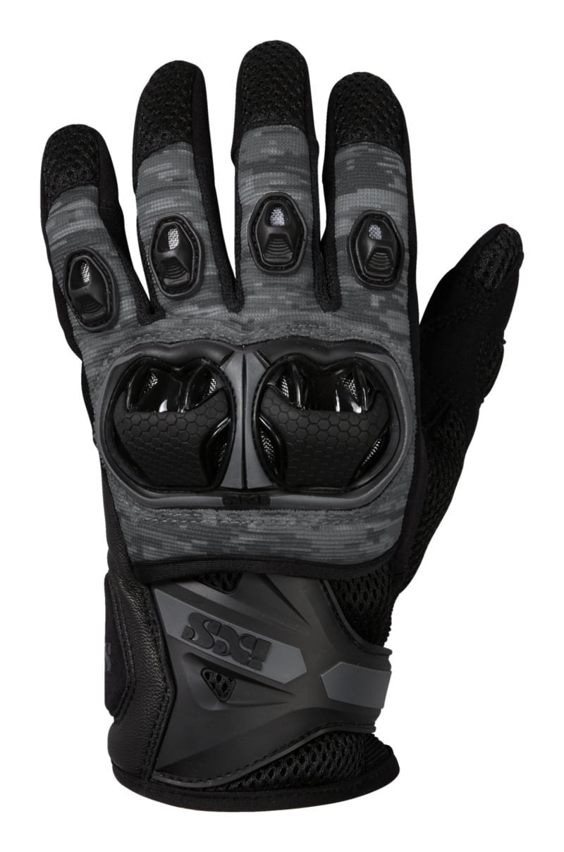 Ixs mc gloves lt montevideo air s black /camo