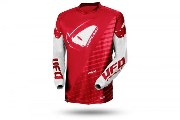 Ufo Kids Cross Hoodie Kimura Jersey White / Red 