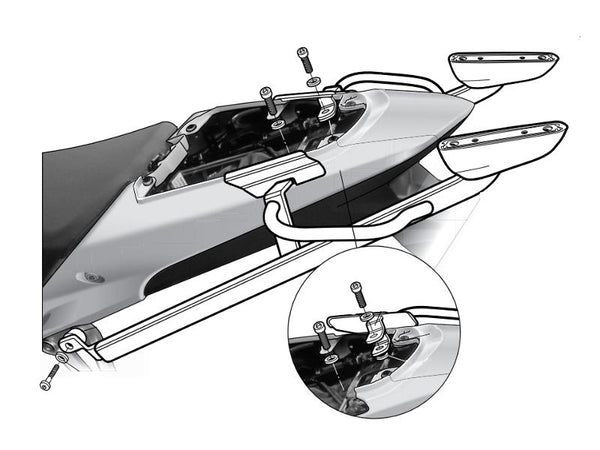 SHAST TOP BOX FITTITY - HONDA H0CB53ST