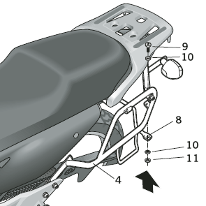 SHAD 3P Системна скоба (страна) - Honda XL 700 V Transalp (H0TR78SF)