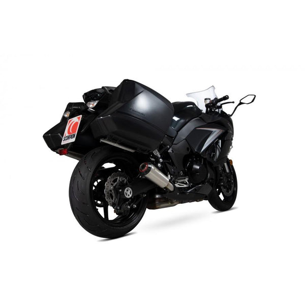 Kawasaki Z1000 SX 2017-2019 Red Power Slip-On (двойка) четка от неръждаема стомана ръкав