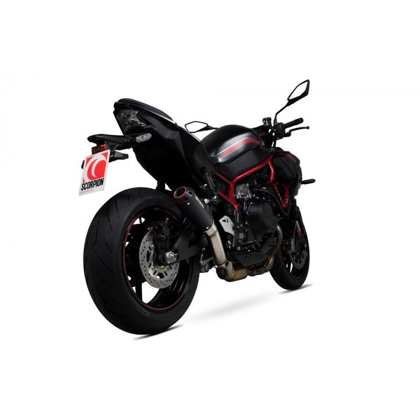 Kawasaki Z H2 2020-2025 Red Power Slip-On Черно керамично покритие в ръкав