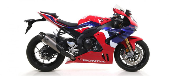 Honda CBR 1000RR-R 20/22 Хомологичен титан работи изпускател със заварена тръба за връзка и Carby Endcap
