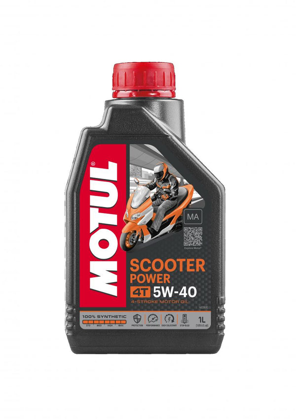 Motul Scooter Power 4T 5W-40 MA 1L (12бр./Картон)