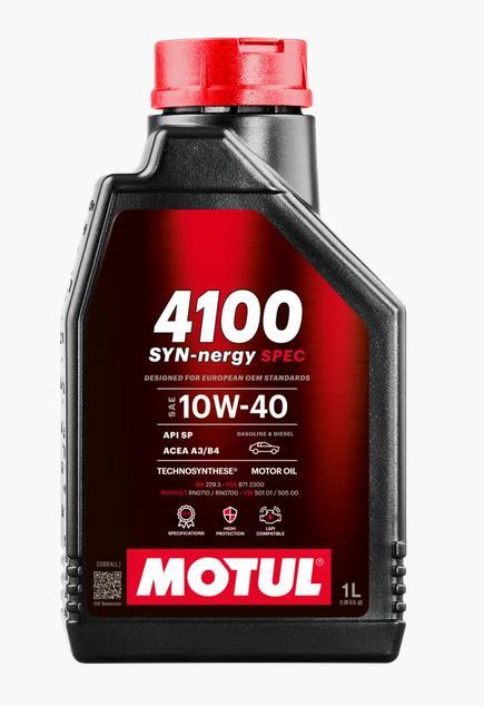 Motul 4100 Syn-Negy Spec 10W-40 1L (12бр./Картон)