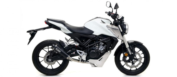 Honda CB 125R Хомологиран Nichrom Dark Dark Tilencer с въглеродна капачка за колекционер на стрелки
