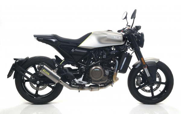 Husqvarna White Arrow 70118/19 Хомологичен титан работи заглушител с въглеродна капачка и заварена тръба за връзка