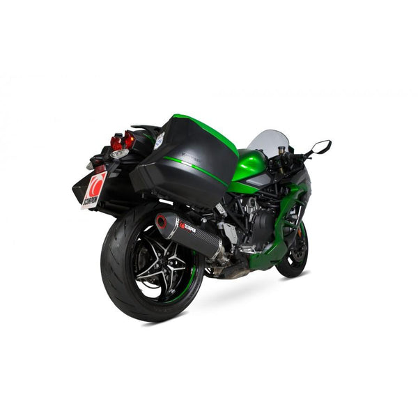 Kawasaki Ninja H2-SX / H2-SX SE 2018-2020 Serket успоредно приплъзване на въглеродни влакна ръкав