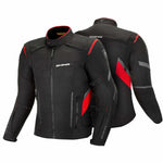 Shima textile mc jacket rush black /red