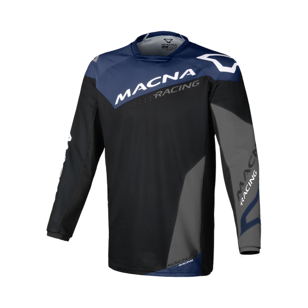 MX риза Macna, задния двор-1 черно/синьо/сиво