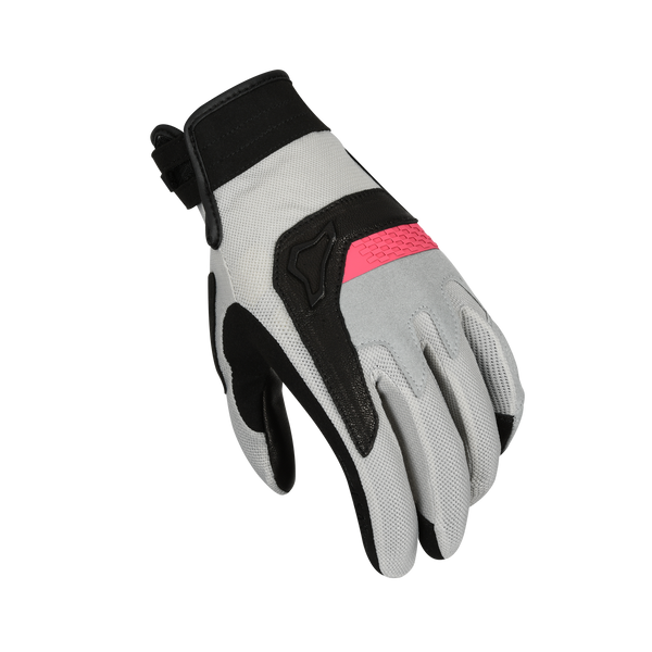 Мотоциклетна ръкавица Macna, Congra Women Light Grey/Black/Pink
