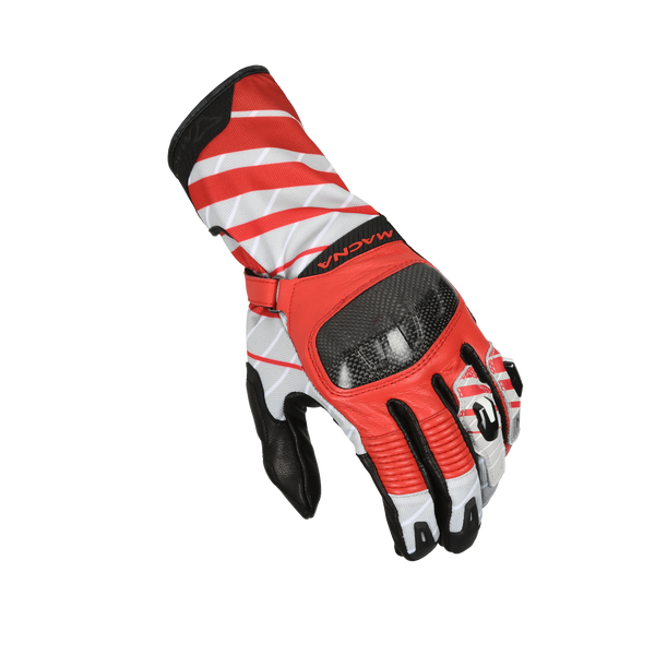 Мотоциклетна ръкавица Macna, Krown Black/Light Grey/Red
