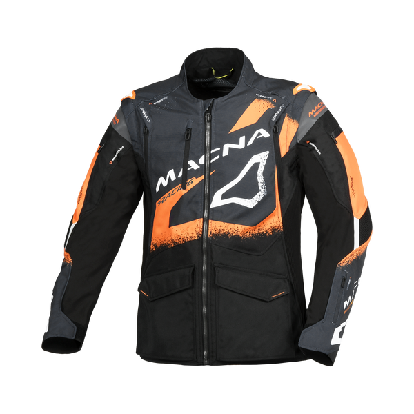 Motorcycle Jacket Macna, Landmark Black/Blue/Orange