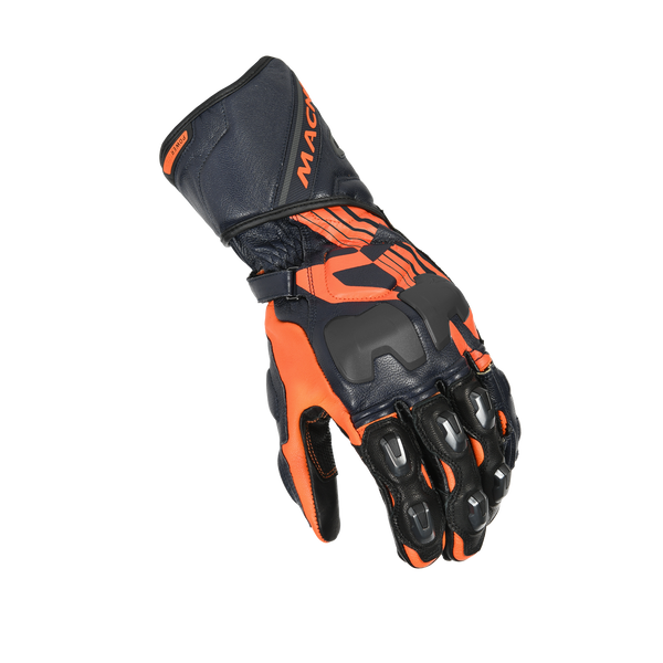 Мотоциклетни ръкавици Macna, Powertrack Black/Orange/Dark Blue