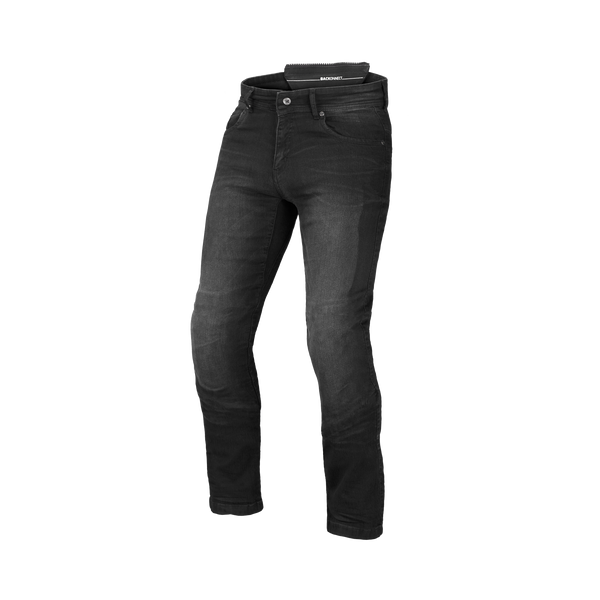 Мотоциклетни дънки macna, каменна монослой; Rockmesh Black; Вариант за измиване 2