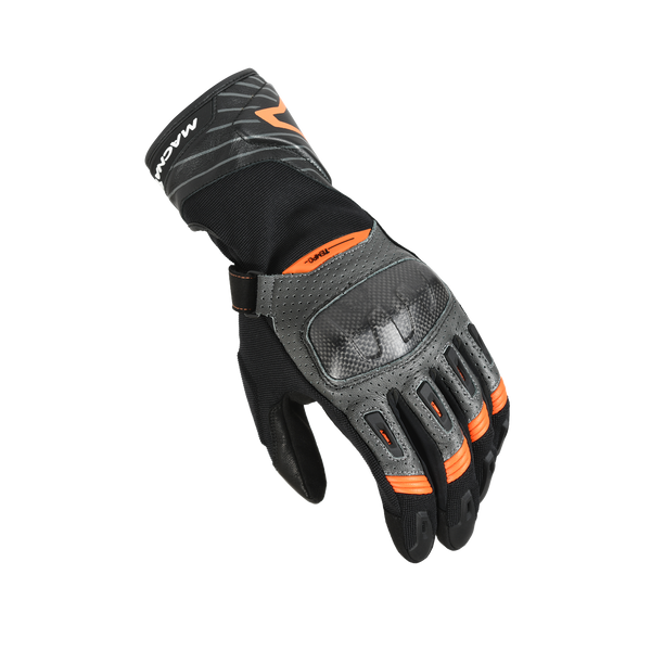 Мотоциклетни ръкавици Macna, Tempo Black/Dark Grey/Orange