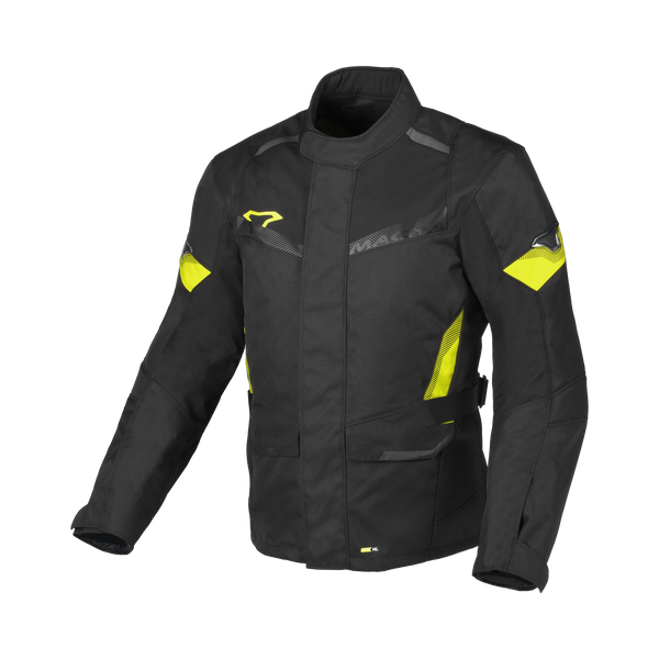 Motorcycle Jacket Macna, Vaulture Black/Fluo Yellow