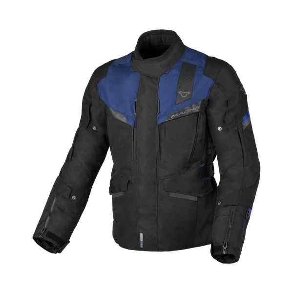 Motorcycle Jacket Macna, Zastro Black/Dark Blue