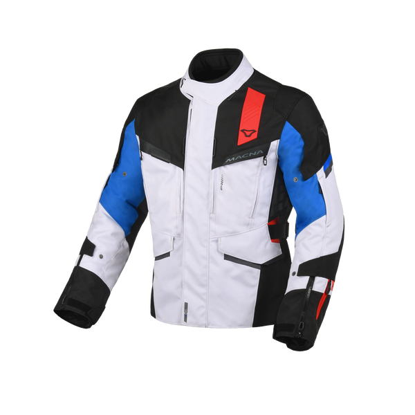Motorcycle Jacket Macna, Zastro Black/Gray/Red/Blue