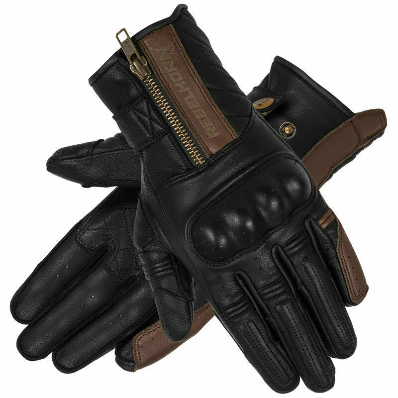 Rebelhorn Mc-Gloves Hunter Black /Brown