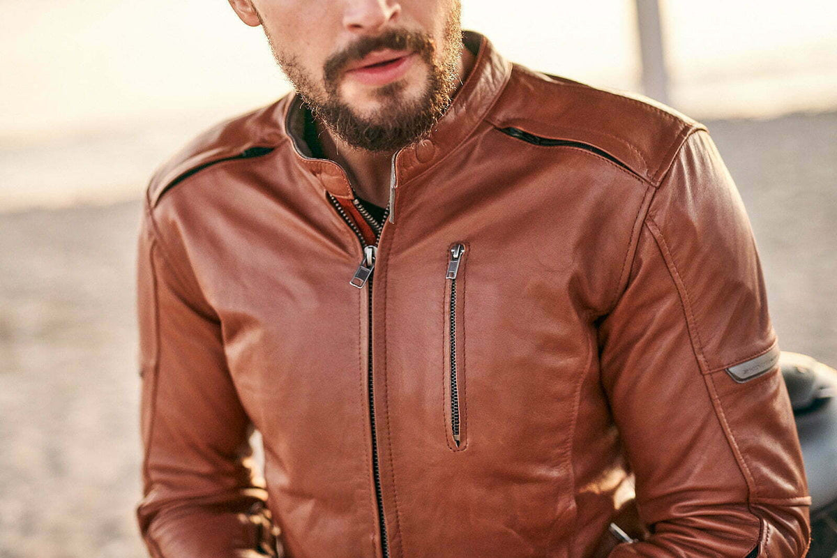 Shima Mc-Leather Jacket Hunter+ 2.0 светлокафяв