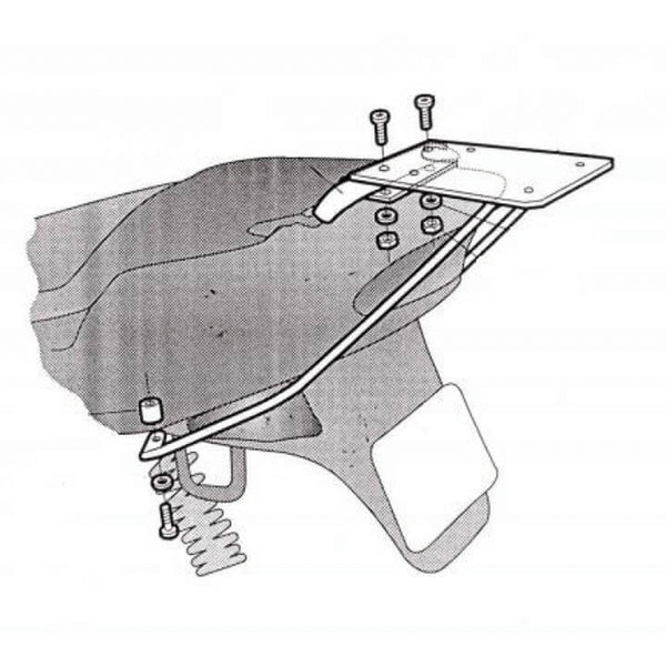 SHAD TOP BOX BRACKET - PEUGEOT SPEEDFIGHT 1 & 2 (P0P57T)