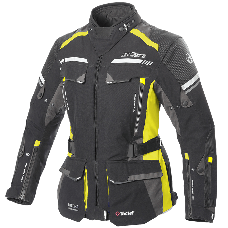 BÜSE Women's Textile Mc-Jacket Highland II Black / Flu 